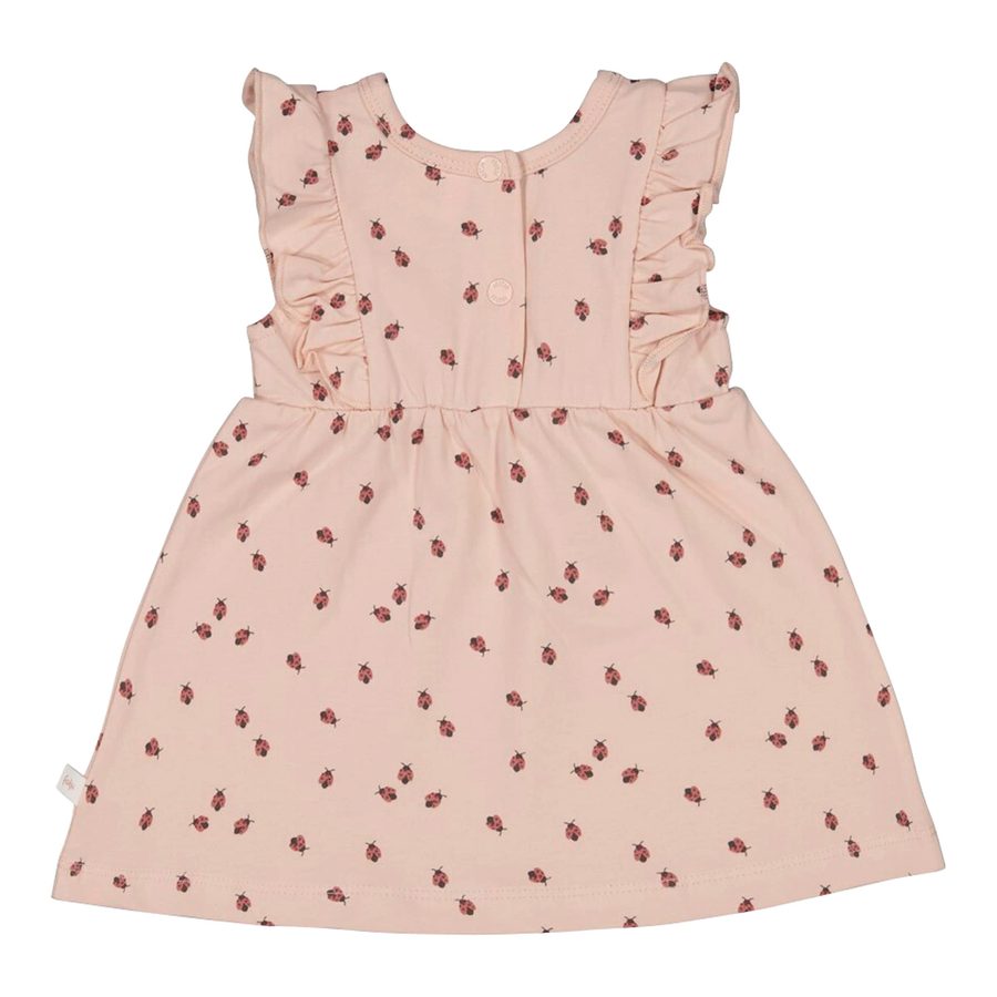 Feetje Kleid mit Flügelarm Marienkäfer Rüschen