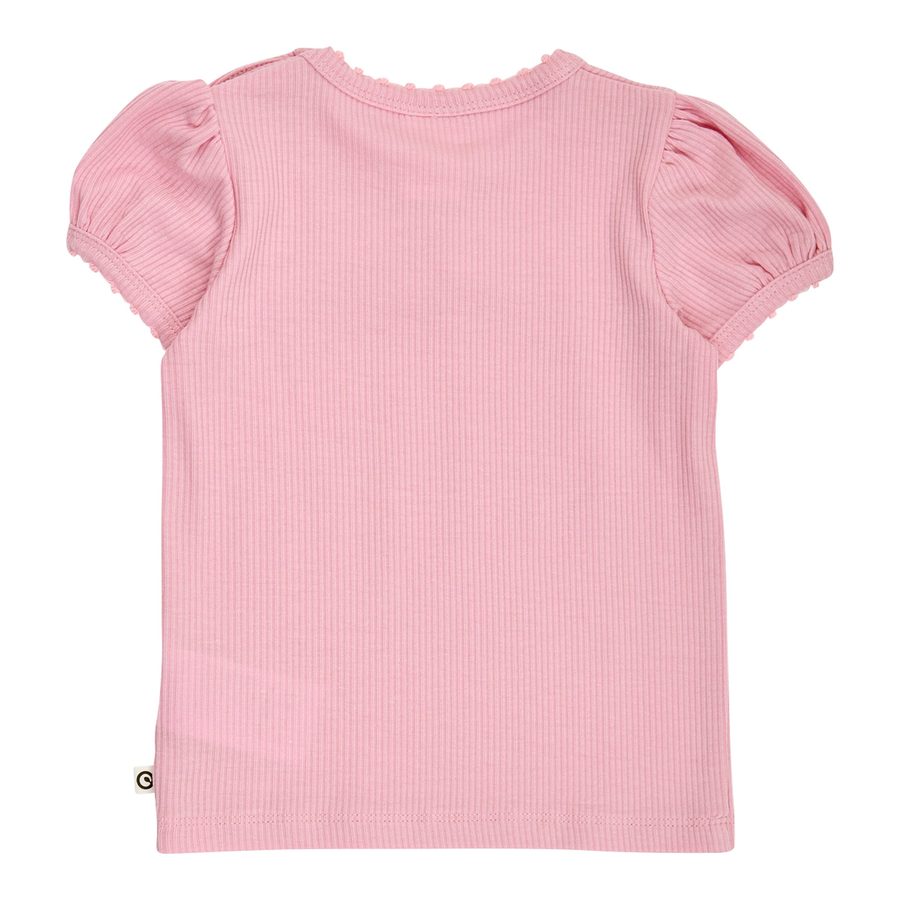 Müsli Tencel-T-Shirt mit Puffärmeln Rippqualität