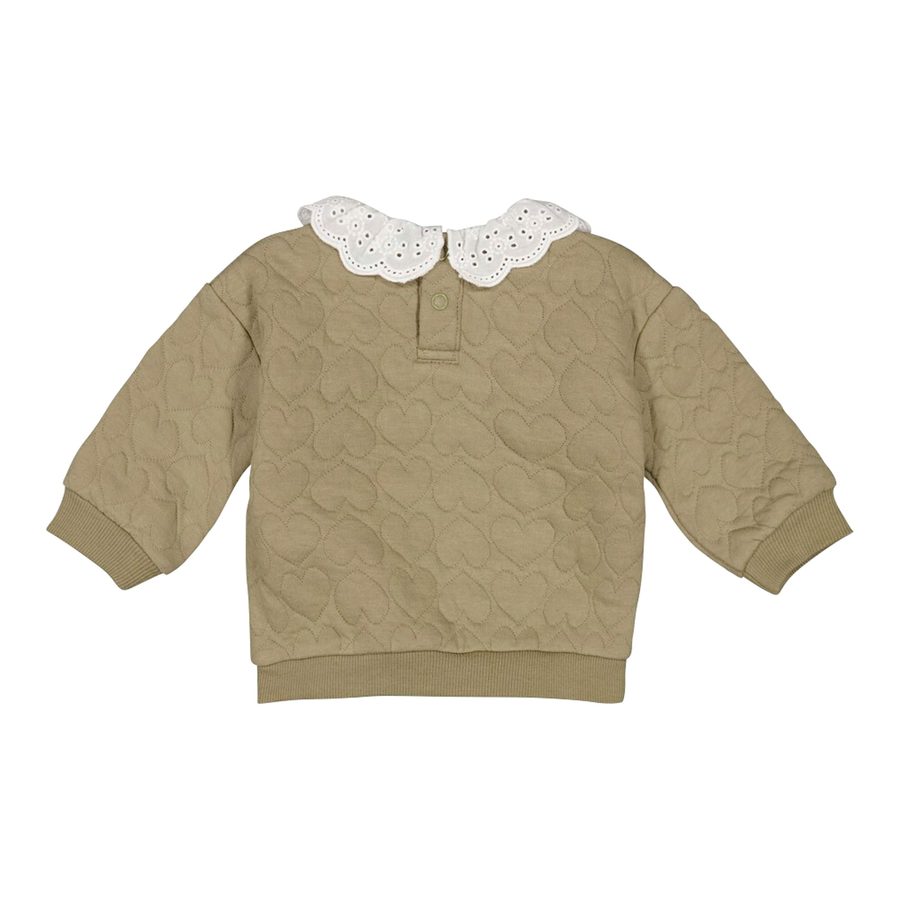 Feetje Sweatshirt mit Kragen Herzen gequiltet