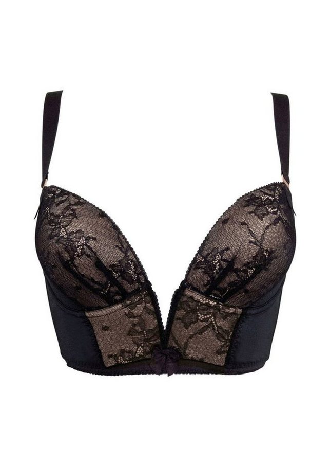 Gossard Dekolleté-BH VIP Retrolution Staylo Push-Up BH Black (Longline BH, 1-tlg., Teilspitze) verführerisch sexy