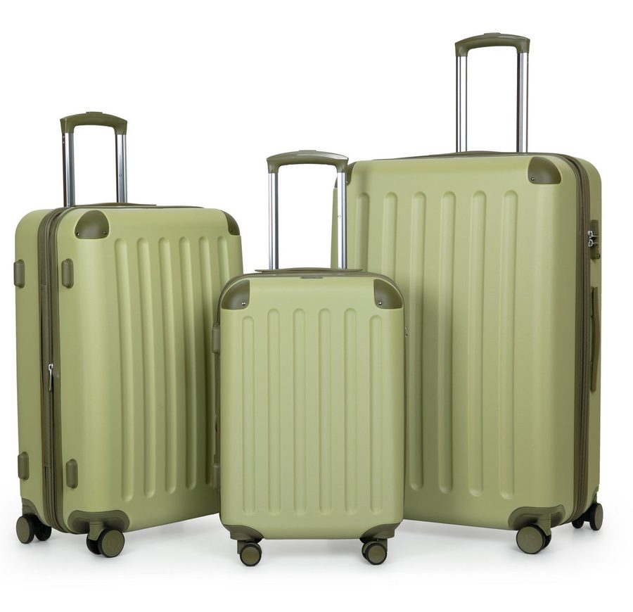Hauptstadtkoffer Hartschalen-Trolley Spree, 4 Rollen, Kofferset 3tlg Hartschalenkoffer, Erweiterung, TSA, ABS