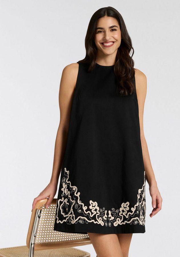 BOSS ORANGE Minikleid Dembrolai Premium Damenmode mit Stickereien, A-Linie