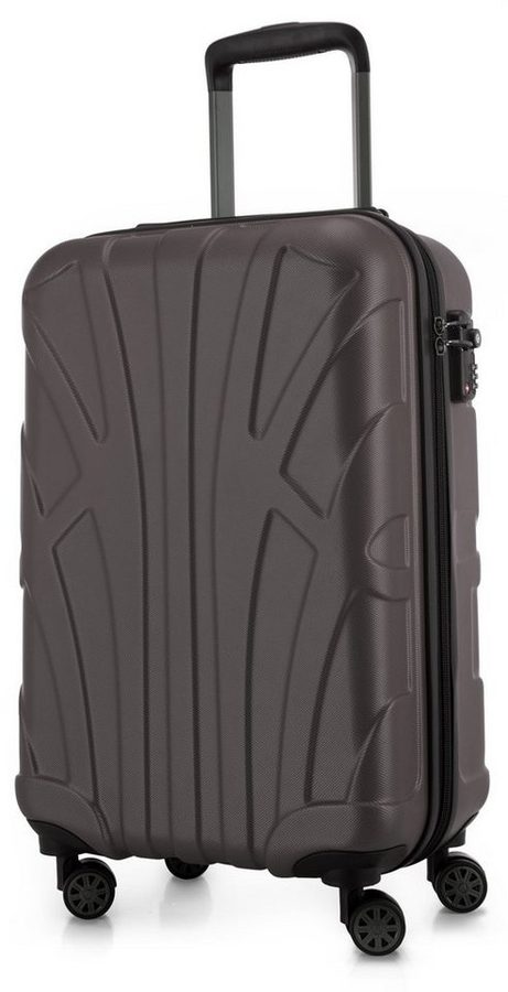 Suitline Handgepäckkoffer S1, 4 Rollen, Trolley 55x35x20 cm Bordgepäck Koffer Doppelrollen 34 L