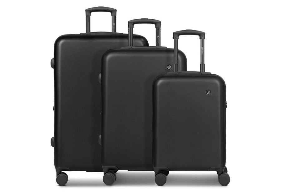 bugatti Trolleyset Valencia 2.0, 4 Rollen, (3-teilig, 3 tlg), ABS