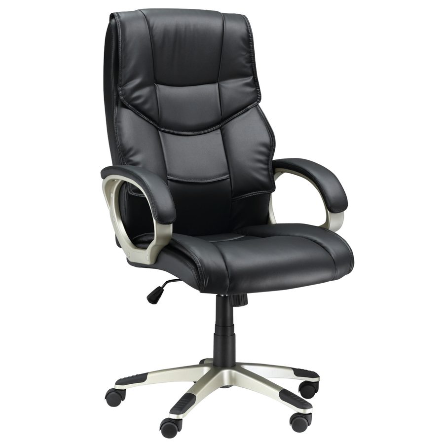 HOMCOM Bürostuhl höhenverstellbar 114–124H cm, mit Wippfunktion, ergonomischer Schreibtischstuhl   Aosom von HOMCOM