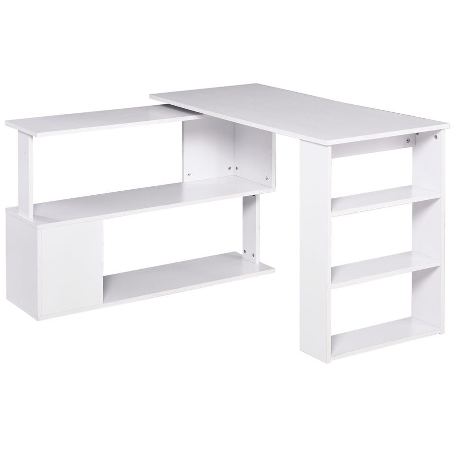 HOMCOM Eckschreibtisch Computertisch L-Form 120x110cm I-Form 190x50cm, stabiler Arbeitstisch für Home Office   Aosom.de von HOMCOM