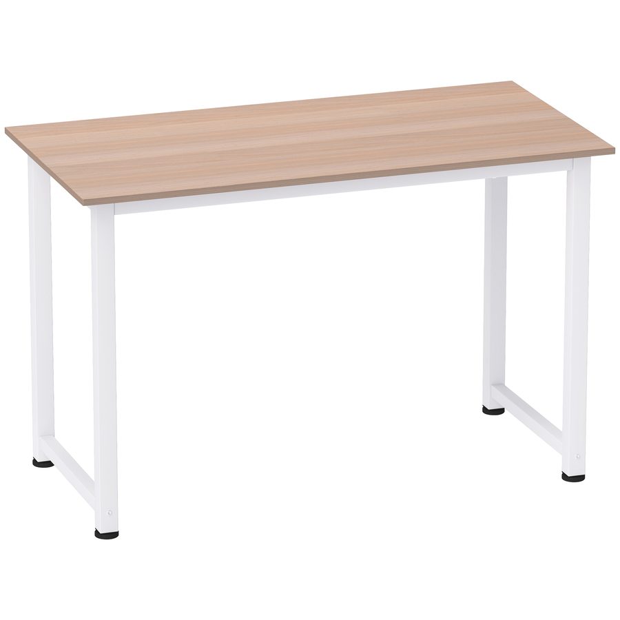HOMCOM Schreibtisch Küchentisch Computertisch 120x60x76 cm, Arbeitstisch PC-Tisch MDF in Weiß für Zuhause   Aosom.de von HOMCOM