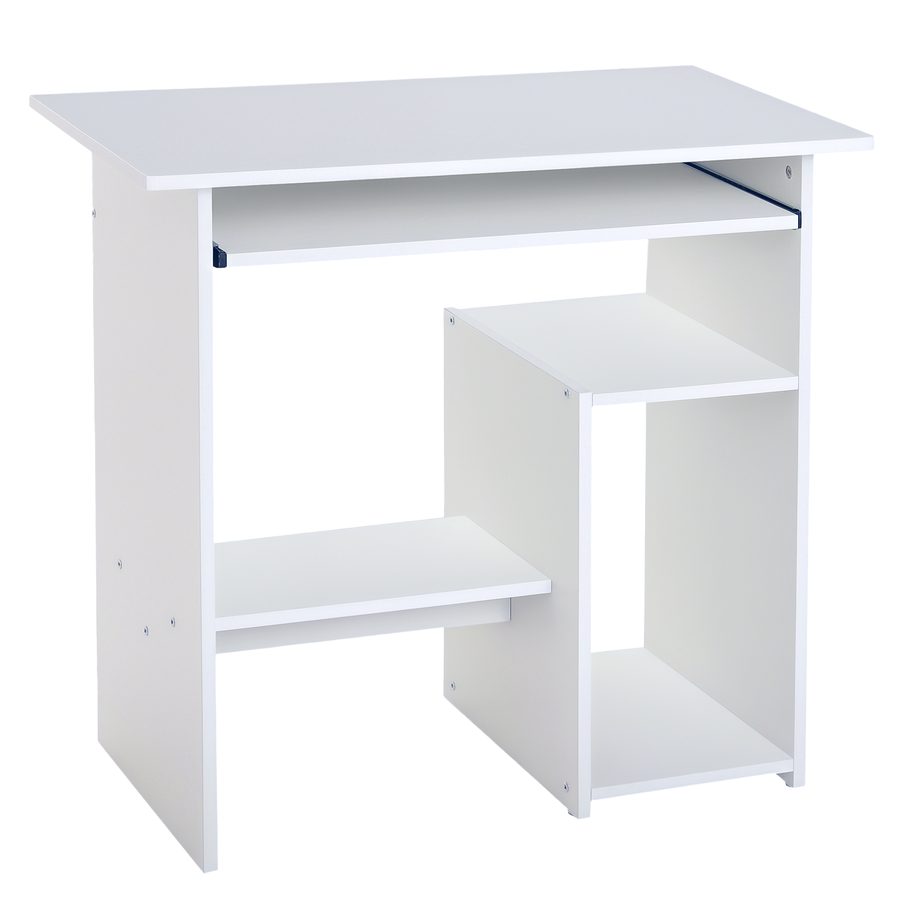 HOMCOM Computertisch Schreibtisch Büro Gaming Kinder PC-Tisch Weiß 80x45x75cm   Aosom von HOMCOM