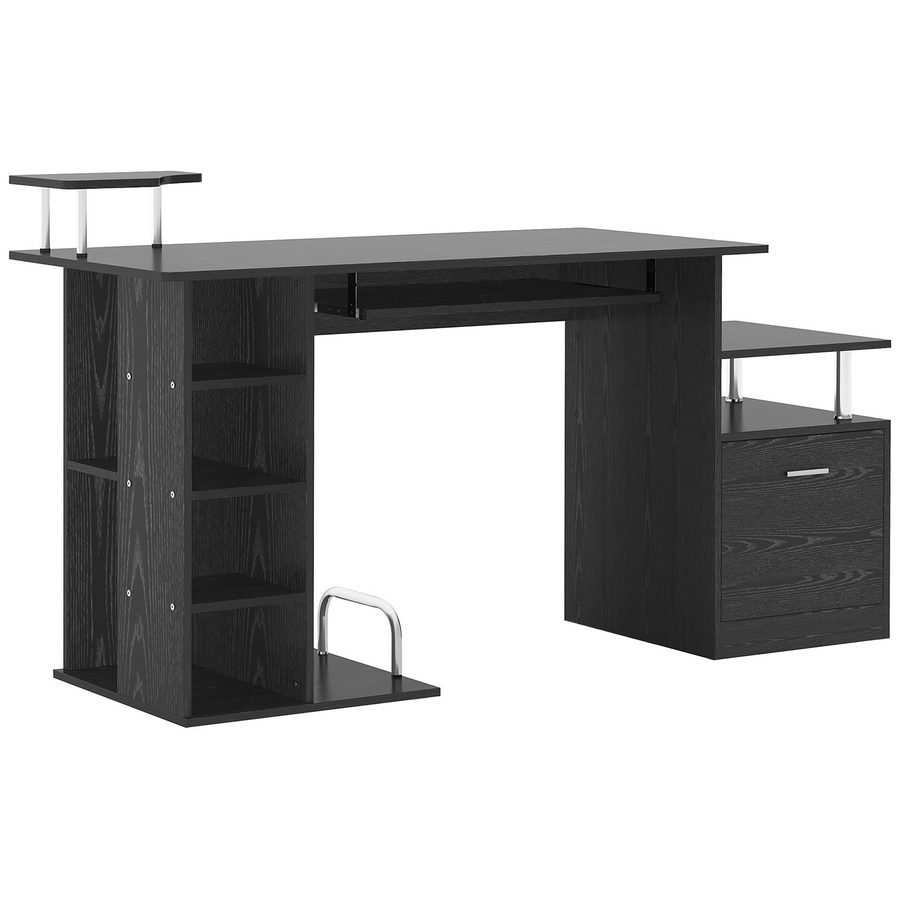 HOMCOM Schreibtisch Computertisch Bürotisch PC Tisch Schwarz   Aosom von HOMCOM