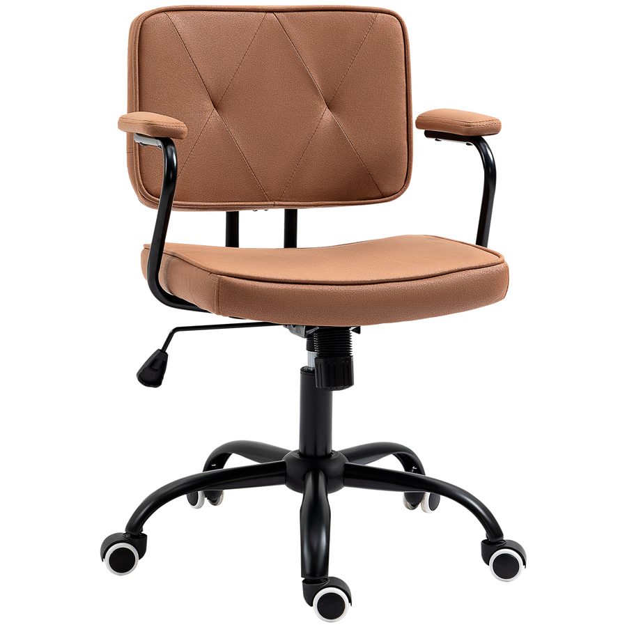 Vinsetto Bürosessel Retro höhenverstellbar Schreibtischstuhl mit Wippfunktion bis 120 Kg für Home Office & Arbeitszimmer   Aosom.de von Vinsetto