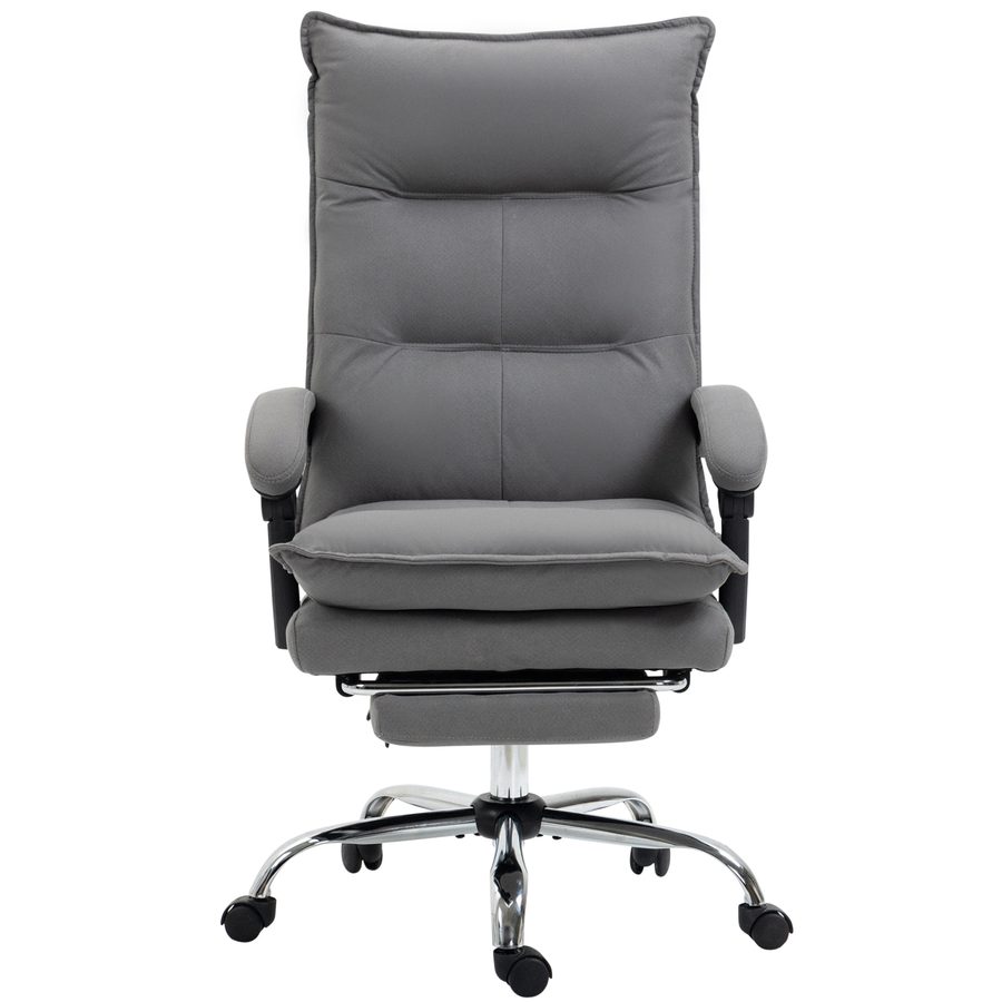 Vinsetto Bürostuhl mit Massagefunktion, höhenverstellbarer Schreibtischstuhl, ergonomischer PC Stuhl in Dunkelgrau für Komfort im Büro   Aosom.de von Vinsetto