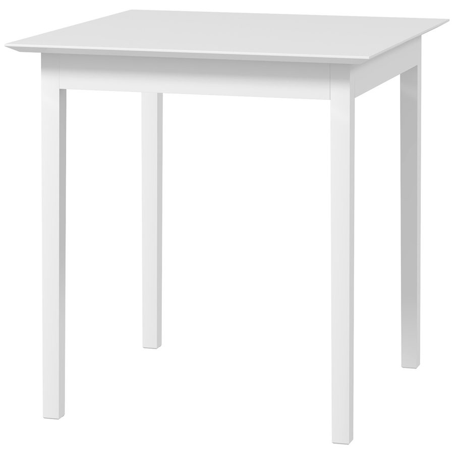HOMCOM Esstisch Küchentisch quadratisch für 2 Personen aus Holz, 75 x 75 x 76 cm, ideal für Küche und Esszimmer, weiß   Aosom.de von HOMCOM