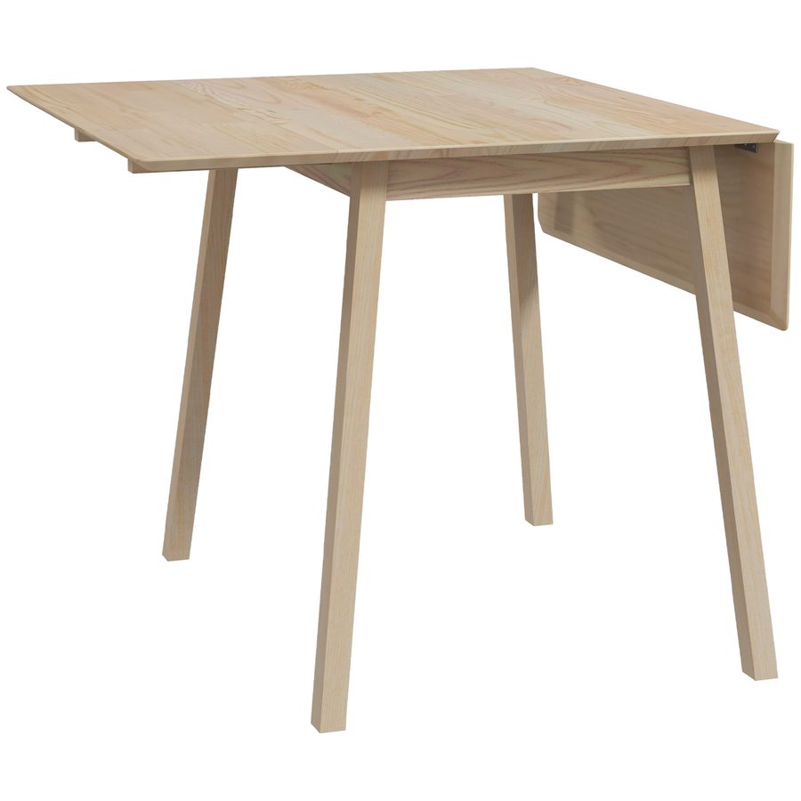 HOMCOM Klappbarer Esstisch Küchentisch für 2-4 Personen aus Holz 110 x 86 x 75 cm ideal für kleine Räume in Natur   Aosom.de von HOMCOM