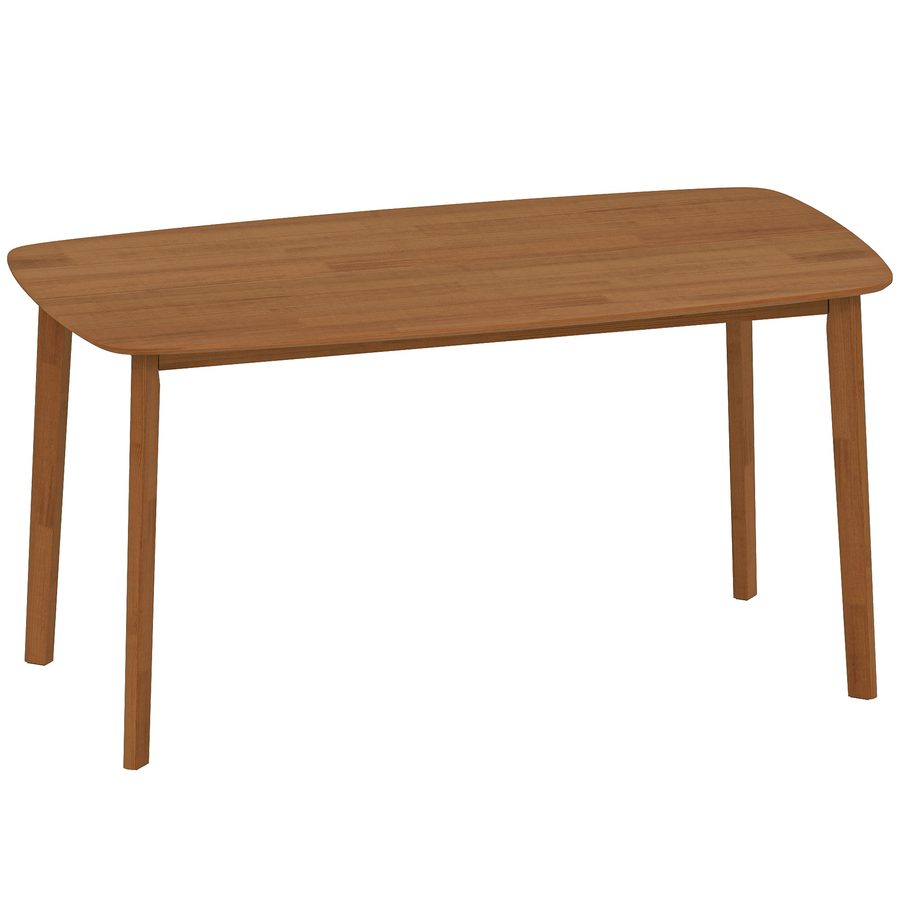 HOMCOM Esstisch 150 x 80 cm Küchentisch für 6 Personen Esszimmertisch im Landhaus-Stil Holztisch für Küche, Esszimmer und Wohnzimmer Hellbraun   Aosom von HOMCOM