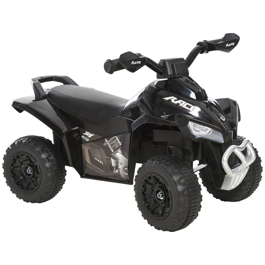 HOMCOM Kinder-Quad 18-36 Monate Abmessungen 67L x 38B x 44H cm Licht- und Soundeffekte Schwarz   Aosom von HOMCOM