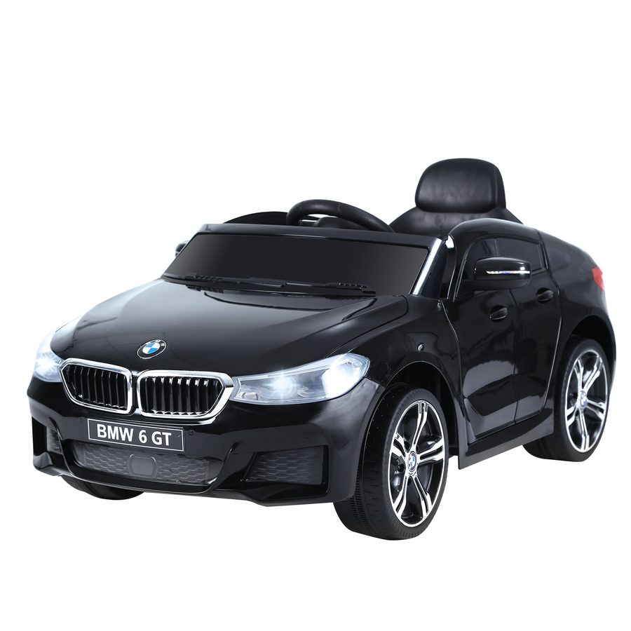 HOMCOM Kinder Elektroauto 6 V 3 Km/h Max. Sound- und Lichteffekte inklusive Fernbedienung Schwarz BMW 6 GT   Aosom von HOMCOM