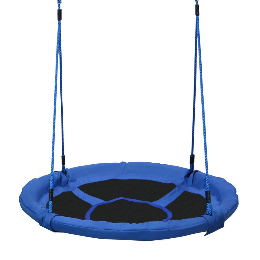 HOMCOM Ø100 cm Nestschaukel Kinderschaukel Vogelnestschaukel Outdoor Schaukel für Kinder Garten Oxford Blau   Aosom von HOMCOM