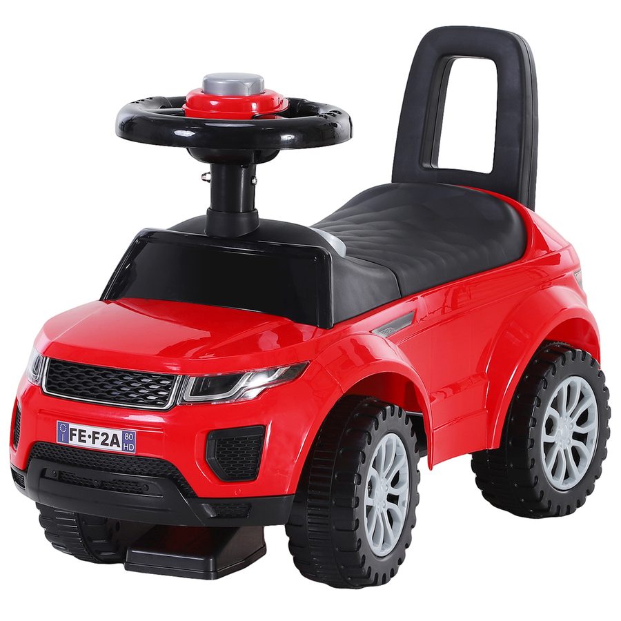 HOMCOM Kinderfahrzeug Lauflernhilfe mit Hupe Stauraum Rutschauto PP Rot 62 x 28 x 41,5 cm   Aosom von HOMCOM