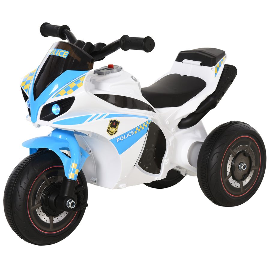 HOMCOM Rutschauto, Rutschfahrzeug mit Musik und Scheinwerfer, Kinderfahrzeug im Rennmotorrad-Design, bis 20kg, für Kinder 18-36 Monaten, Blau   Aosom von HOMCOM