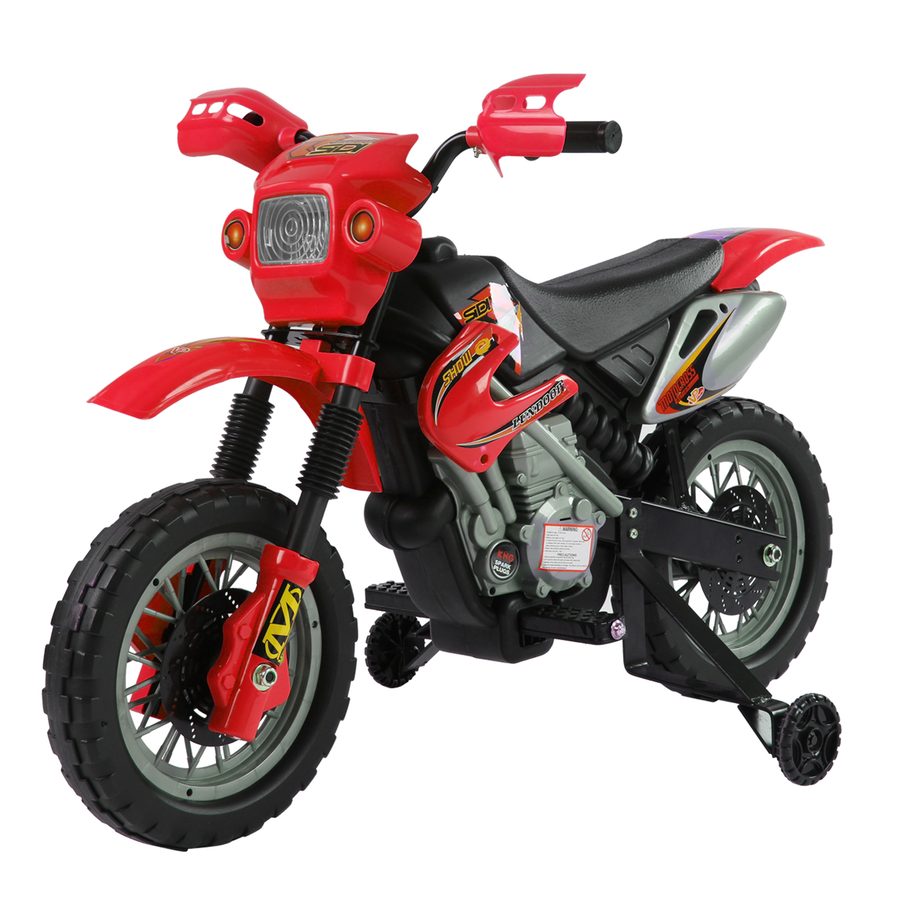 HOMCOM Elektrokindermotorrad Kinderfahrzeug Quad Elektroquad 6V Rot Schwarz, Kinderwagen für drinnen und draußen   Aosom.de von HOMCOM