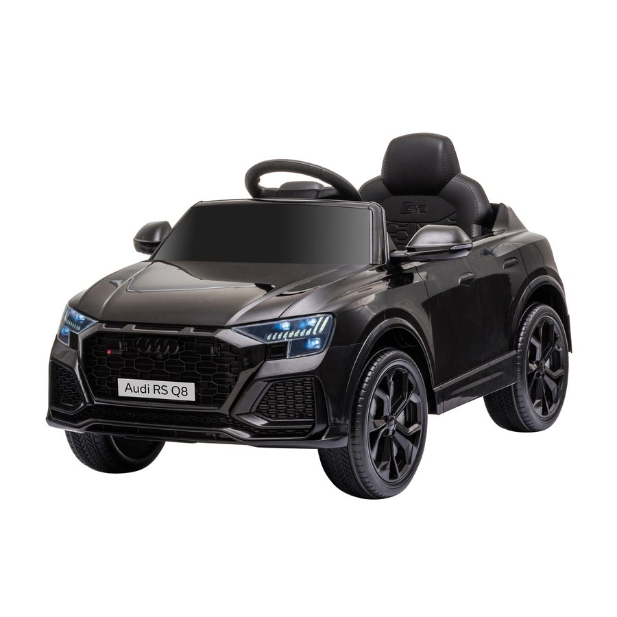 HOMCOM Elektroauto für Kinder mit Audi RS Q8 Lizenz, 6 V Batterieauto, Elektrofahrzeug mit Fernbedienung, MP3, USB, Musik, Bluetooth, für Kinder von 3-5 Jahren, Schwarz   Aosom von HOMCOM