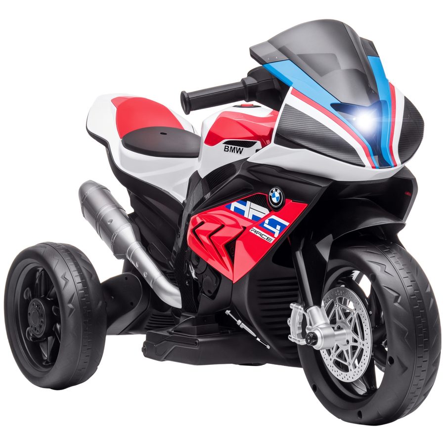 HOMCOM Kinder Elektro-Motorrad 3-Rad Elektrofahrzeug mit Musikmodi ab 18 Monaten, rot, sicheres Fahrvergnügen für Kleinkinder   Aosom.de von HOMCOM