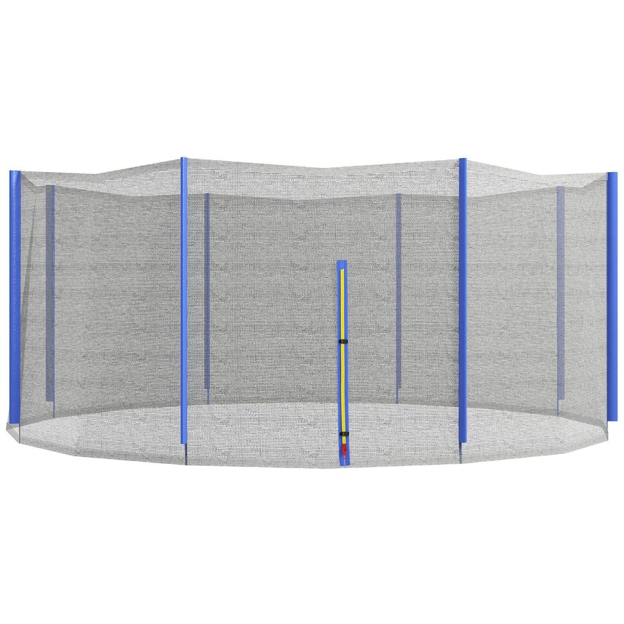SPORTNOW Ersatznetz für Trampoline Ø 366 cm 8 senkrechte Stangen Sicherheitsnetz für Trampoline, rundes Netz mit Reißverschlusseingang   Aosom von SPORTNOW