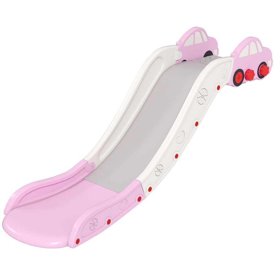 AIYAPLAY Kinderrutsche aus HDPE mit integrierter Dämpfungszone, 175x43x73 cm, für Sofas, Betten und Oberflächen 40-60 cm, Alter 18-48 Monate, maximale Tragkraft 30 kg, Rosa   Aosom von AIYAPLAY