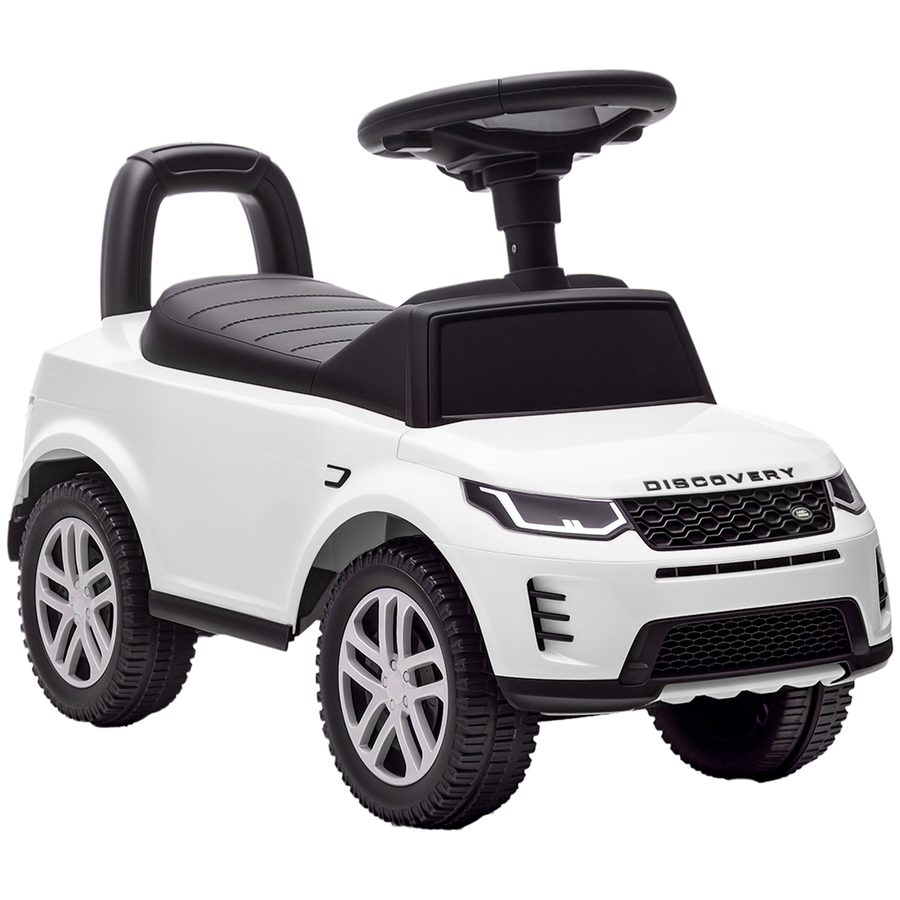 AIYAPLAY Land Rover Discovery Lauflernwagen (offizielle Lizenz), 18–36 Monate, Stauraum, Hupe & Motorsounds, 65,5×28×42 cm, Weiß   Aosom von AIYAPLAY