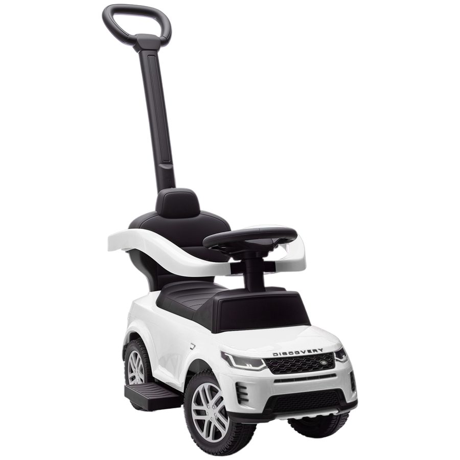 AIYAPLAY Rutschauto für Kinder 1-3 Jahre mit offizieller Land Rover Discovery Lizenz, mit Schiebebügel und 360° Sicherheitsbügel, Kinderbuggy aus PP und Stahl, 84x40x94.5 cm, Weiß   Aosom von AIYAPLAY