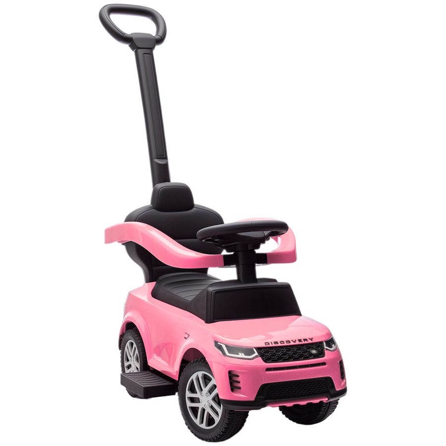 AIYAPLAY 2‑in‑1 Lauflernwagen LAND ROVER DISCOVERY, 18–36 Monate, mit Stauraum, Hupe & abnehmbarem Sicherheitsbügel, Rosa   Aosom von AIYAPLAY