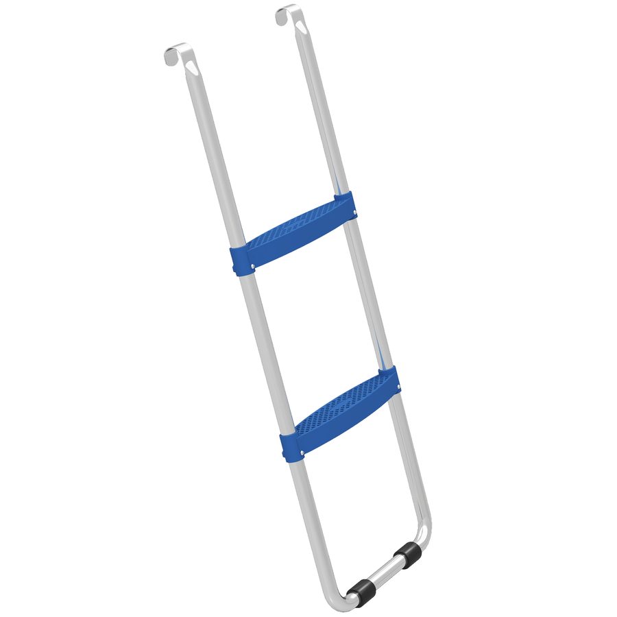 SPORTNOW Trampolinleiter 32/63 cm 2 Stufen Einstiegsleiter Trampolin-Leiter bis 150 kg Tragkraft Sicherheitsleiter mit verzinktem Stahlrahmen Blau   Aosom von SPORTNOW