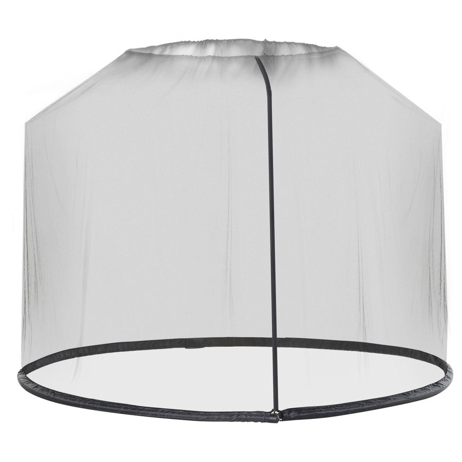 Outsunny Moskitonetz für Sonnenschirm Fliegennetz Mückennetz Ø3 x H2,3 m, Schwarz, ideal für Garten & Terrasse   Aosom.de von Outsunny