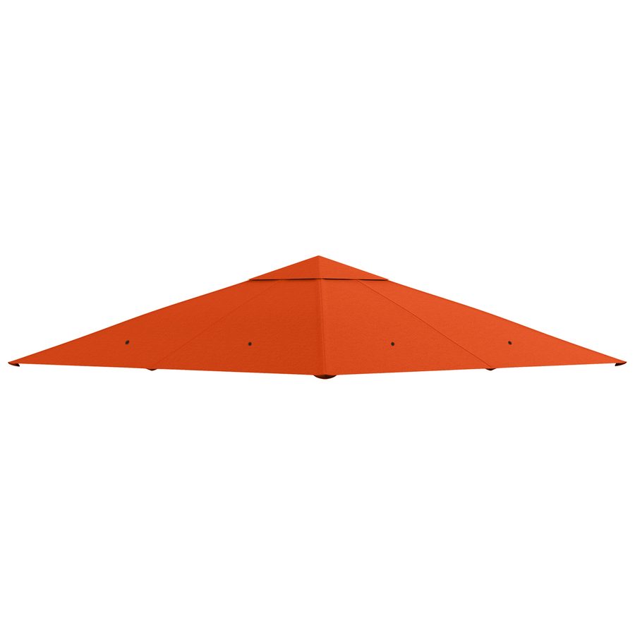 Outsunny Ersatzdach Pavillon Sonnenschutzabdeckung aus Polyester 2,98 x 2,95 m in Orange für Gartenpavillon   Aosom.de von Outsunny