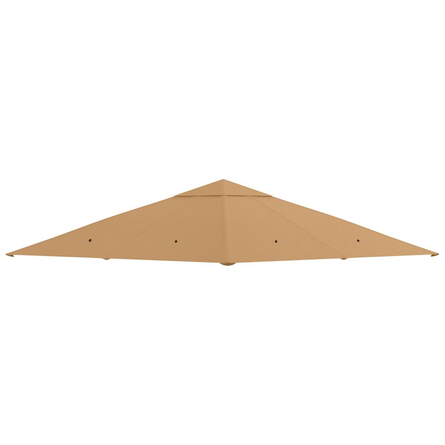 Outsunny Pavillondach Ersatzdach für Pavillon 2,98 x 2,95 m Sonnenschutz Polyester Beige, wetterfest & UV-beständig   Aosom.de von Outsunny