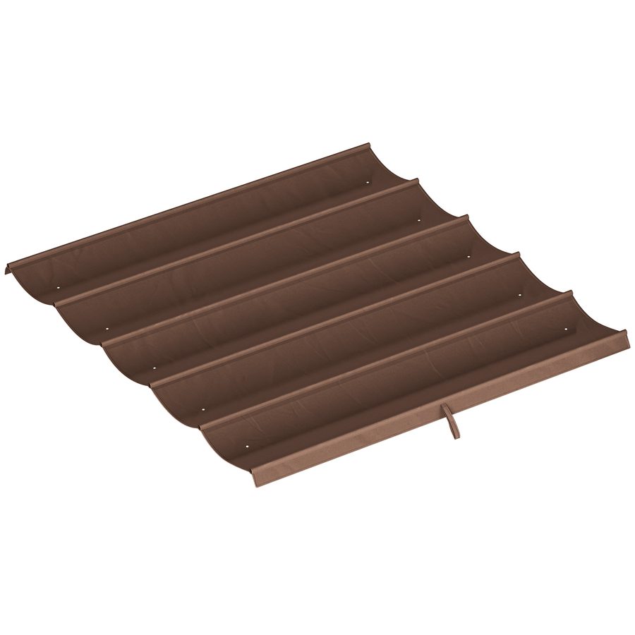 Outsunny Ersatzdach für 3 x 3 m Pergola, wasserdicht einziehbar Welle Überdachung mit Regenabflusslöchern, NUR Schattenabdeckung für Garten, Terrasse, 250 x 255 cm Kaffee   Aosom von Outsunny