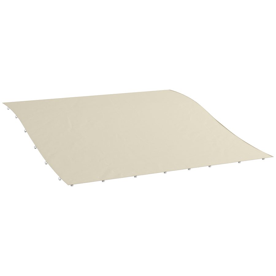 Outsunny Ersatzdach für Pergola 297 x 243 cm Sonnensegel für Terrassenüberdachung, Ersatz-Dachplane für 3 x 2,5 m Pavillon, mit UV-Schutz, Beige   Aosom von Outsunny