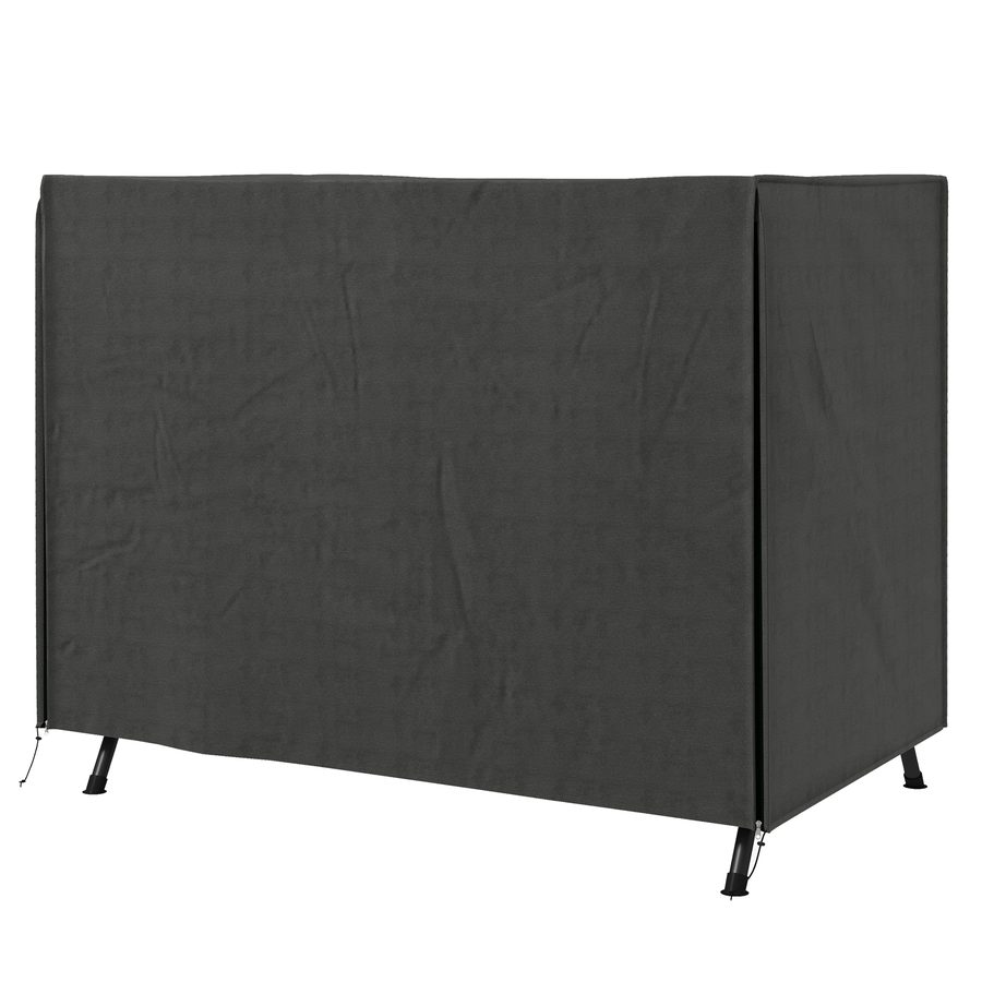 Outsunny Hollywoodschaukel Abdeckung 3 Sitzer, Wasserabweisend Winterfest Schutzhülle für Gartenschaukel, UV-Beständig Abdeckplane, Abdeckhaube, Reißfest 600D Oxford Gewebe, 205x124x164cm Dunkelgrau   Aosom von Outsunny