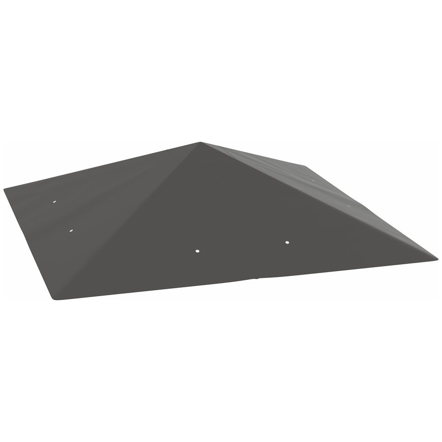 Outsunny Ersatzdach für Pavillon 3 x 3 m wasserabweisend Pavillondach UPF30+ Ersatzbezug für Gartenpavillon Ersatzteile aus Oxford-Stoff, 370 g/m², Grau   Aosom von Outsunny