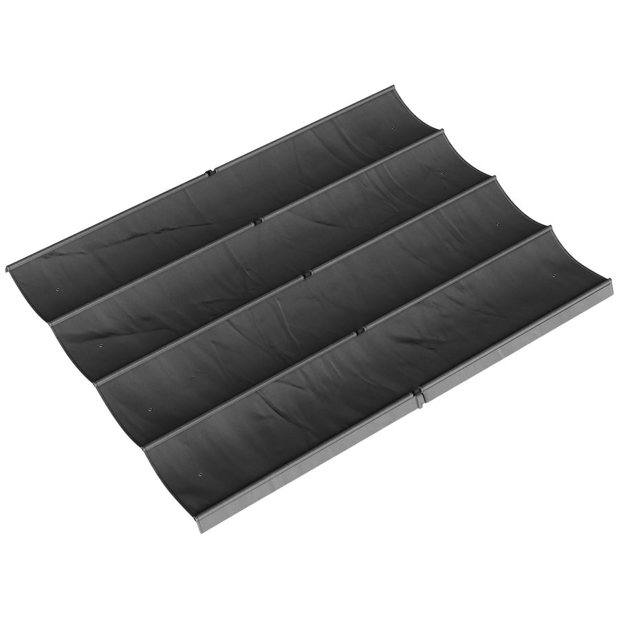 Outsunny Pergola-Dach 3,92 x 3,5 m — Ausziehbare Ersatzbespannung für 4x3 m Rahmen, UV30+, Stoffdach nur für Pavillon mit 8 Ablauflöchern, Dunkelgrau   Aosom von Outsunny