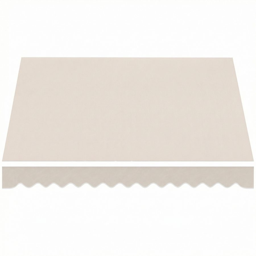 Outsunny Markisenbespannung Markisestoff mit UV Schutz Wasserabweisend Ersatzstoff für 3,5 x 2,5 m Markisentuch Markisenstoff Sonnenschutz für Garten Balkon Hof Creme   Aosom von Outsunny