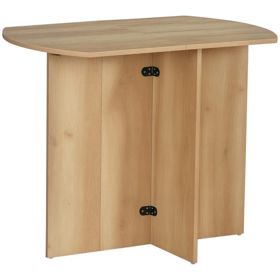 HOMCOM Esstisch Klapptisch Beistelltisch Esszimmertisch Küchentisch Sideboard für Küche Wohnzimmer Funktionstisch Klappbar Modernes Design Spanplatte Eiche 90 x 60 x 74 cm   Aosom von HOMCOM