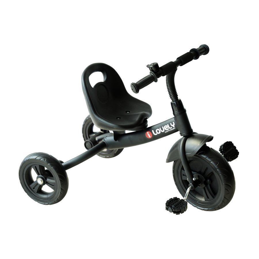 HOMCOM Dreirad Kinderdreirad Kleinkinder Rad Schwarz Metall   Aosom von HOMCOM