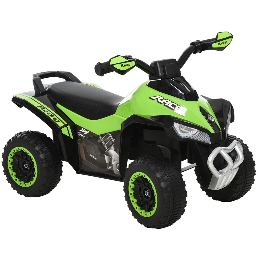 HOMCOM Kinder Rutschauto, Tretauto mit Füßen, rutschen Kinderauto, Kinderfahrzeug für 18-36 Monate, Licht, Musik, Grün, 67,5 x 38 x 44 cm   Aosom von HOMCOM