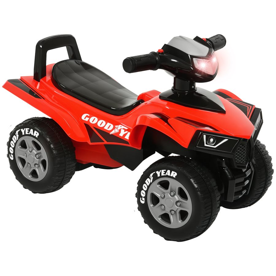 HOMCOM Rutscher Kinder Rutscherauto Kinderauto Kinderfahrzeug Licht Hupe Kunststoff Stahl Rot 60 x 31 x 42 cm   Aosom von HOMCOM