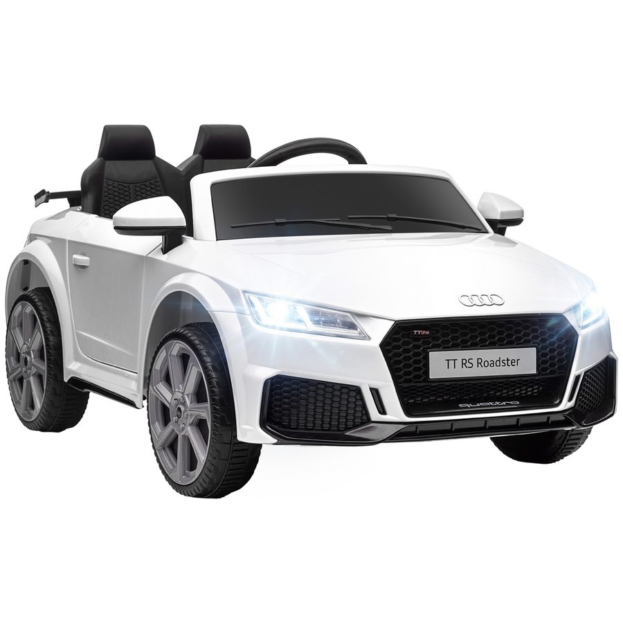 HOMCOM Kinder Elektroauto 12V Kinderauto mit 2,4G Fernbedienung, Musik, Elektrofahrzeug mit Leuchte, USB/MP3-Anschluss, Rückwärtsfunktion  Aosom von HOMCOM
