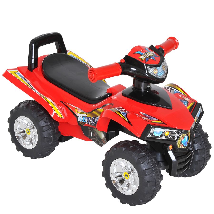 HOMCOM Rutscherauto Rutscherfahrzeug Rutscher Kinder Geländewagen mit Musik Rot L60 x B38 x H42 cm   Aosom von HOMCOM