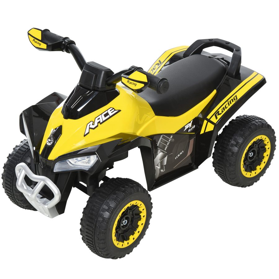 HOMCOM Kinder Rutschauto Tretauto mit Füßen, rutschen Kinderauto, Kinderfahrzeug, für 18-36 Monate, Belastbarkeit 20 kg, Gelb, 67,5x38x44cm  Aosom von HOMCOM