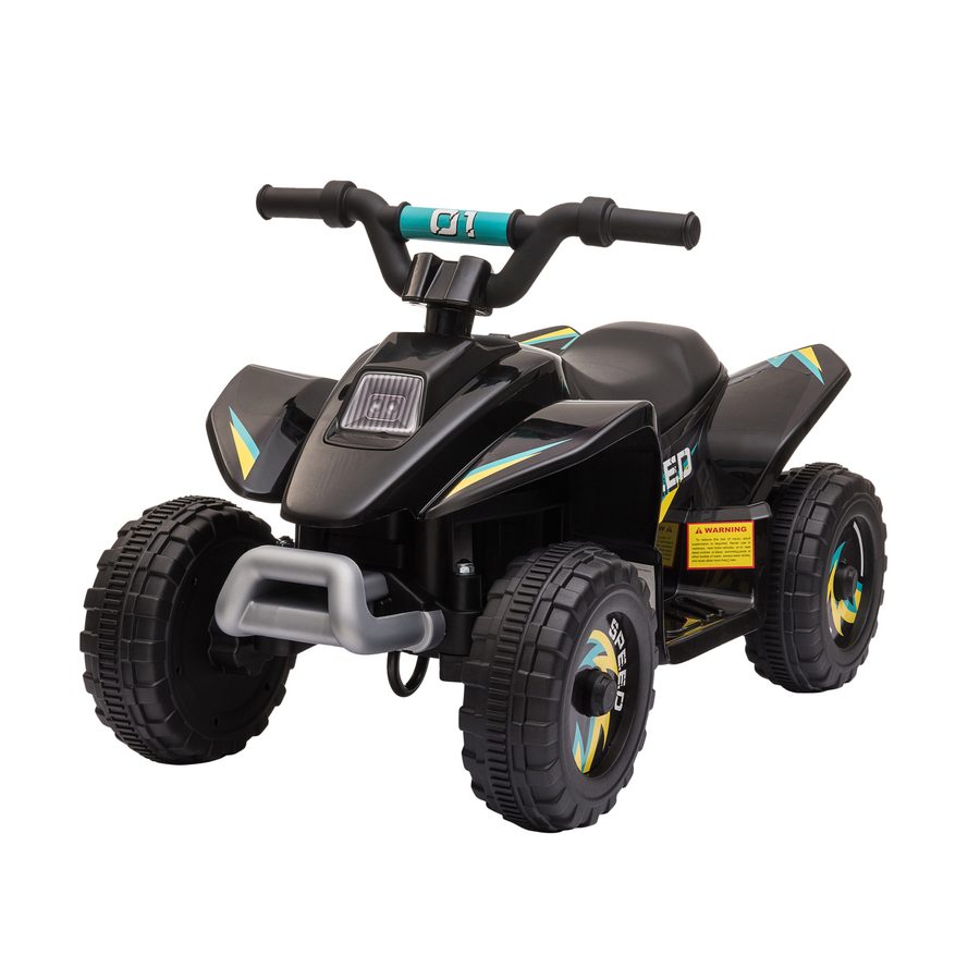 HOMCOM Kinder Quad Elektro 6V Kinderquad mit Vorwärts-, Rückwärtsfunktion Breite Reifen, Elektro-Quad für Kinder 1,5-3 Jahre Max. Belastung 20 kg Schwarz   Aosom von HOMCOM