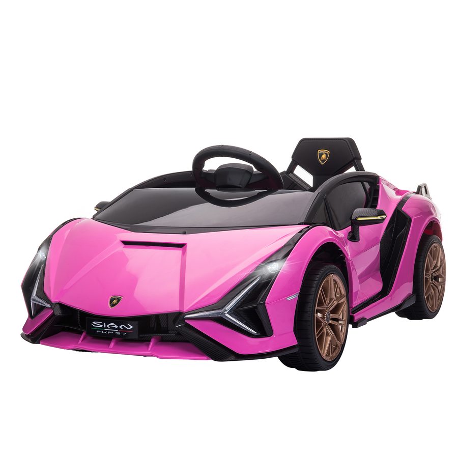 HOMCOM Kinderauto elektro SUV mit 3-Gang, Sicherheitsgurte, Fernbedienung, Musik(MP3/USB) Licht, für 37-60 Monate, Belastbarkeit 25kg, Pink  Aosom von HOMCOM